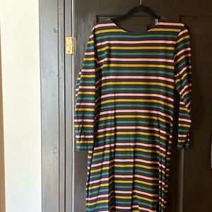 MIDI jcrew striped dress